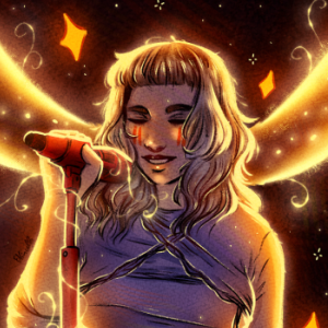 Digital painting de l'artiste et chanteuse Aurora