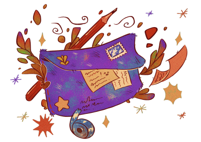 Digital drawing of a letter