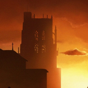 Digital painting de la cathédrale d'Albi en France