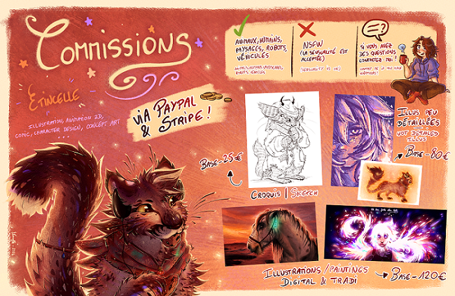Commissions sheet