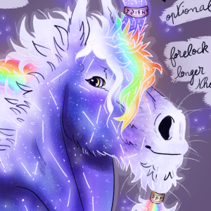 Concept art pour un design de cheval pour un concours de Star Stable Online