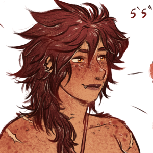 Reference sheet of my character Fauve