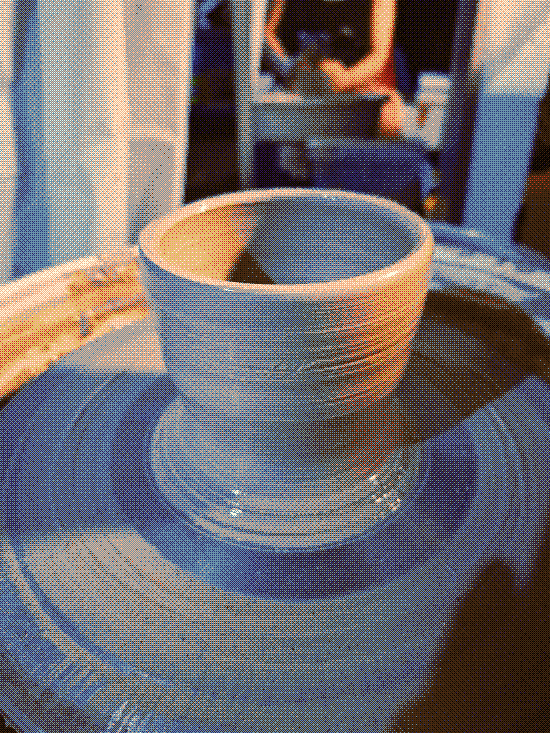 Photo of a bowl I made on the potter wheel