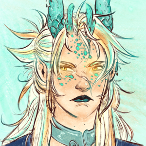Digital painting of my character concept for Raun