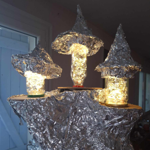 Photo du processus de création de mon lampadaire